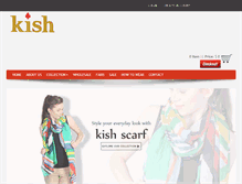 Tablet Screenshot of kishscarfs.com